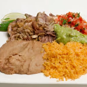 Carnitas Plate.